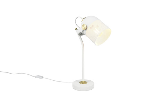 Trio 548200131 Mixa E27 Tischleuchte Weiß Matt