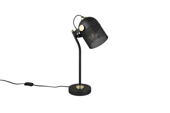 Trio 548200132 Mixa E27 Tischleuchte Schwarz Matt