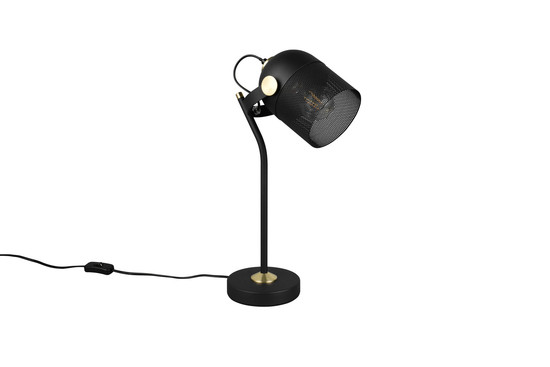 Trio 548200132 Mixa E27 Tischleuchte Schwarz Matt