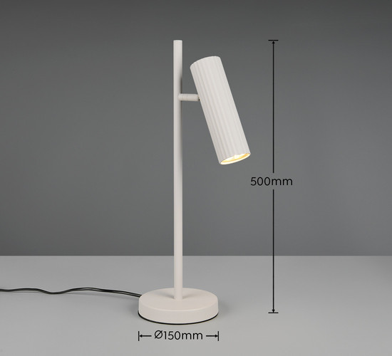 Trio 567700176 Soka GU10 Tischleuchte ⌀15cm Warm Grey