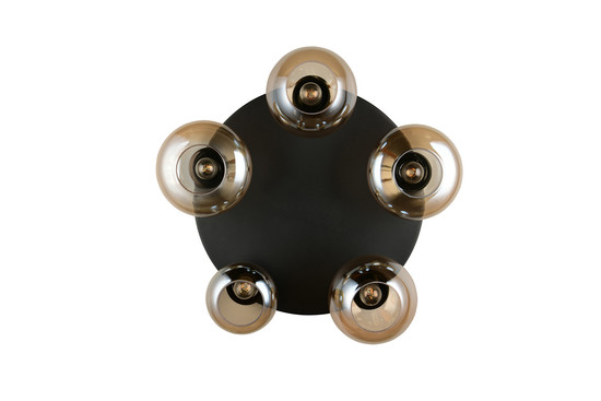 Trio 617030513 Lumina E14 Deckenleuchte 5-fach ⌀63,5cm Schwarz Matt