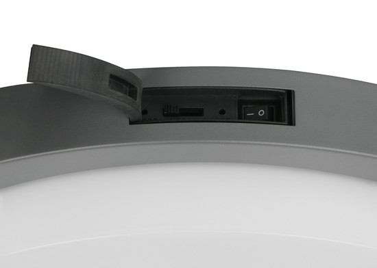 Trio 630369142 Bermejo LED Deckenleuchte 14W ⌀30cm Anthrazit IP54 CCT einstellbare Lichtfarbe