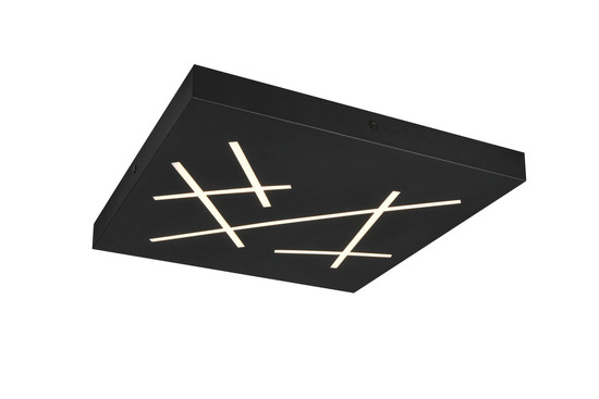 Trio 630810132 Snip LED Deckenleuchte 24W dimmbar Schwarz Matt CCT einstellbare Lichtfarbe