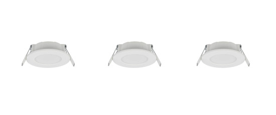 Trio 635110301 Himal LED Einbauleuchten 3x3,5W ⌀8,5cm dimmbar Weiß IP65 CCT einstellbare Lichtfarbe