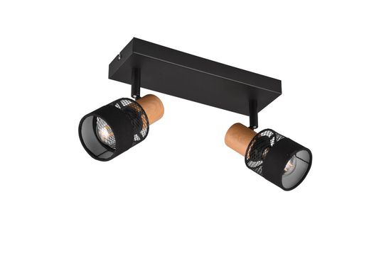 Trio Nandini Strahler E14  2-fach Schwarz Matt