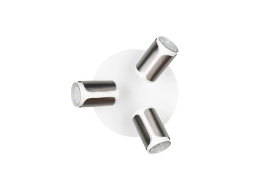 Trio 814530307 Gillan GU10 Strahler 3-fach ⌀30cm Nickel Matt