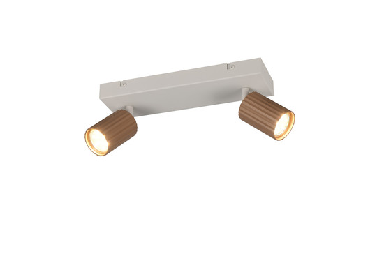 Trio 867700265 Soka GU10 Strahler 2-fach Coffee