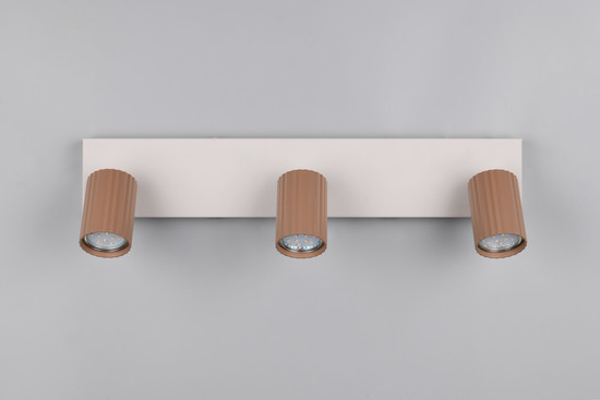 Trio 867700365 Soka GU10 Strahler 3-fach Coffee