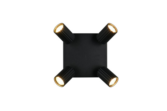 Trio 867730432 Soka GU10 Strahler 4-fach Schwarz Matt