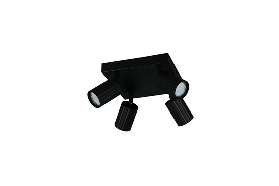 Trio 867730432 Soka GU10 Strahler 4-fach Schwarz Matt