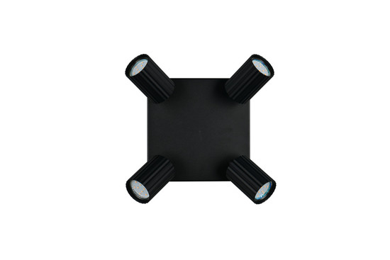 Trio 867730432 Soka GU10 Strahler 4-fach Schwarz Matt