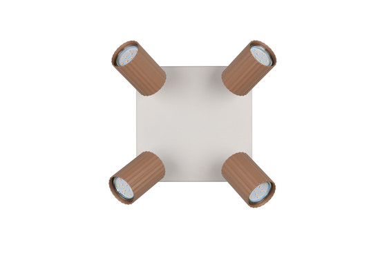 Trio 867730465 Soka GU10 Strahler 4-fach ⌀5,5cm Coffee