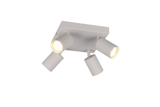 Trio 867730476 Soka GU10 Strahler 4-fach Warm Grey