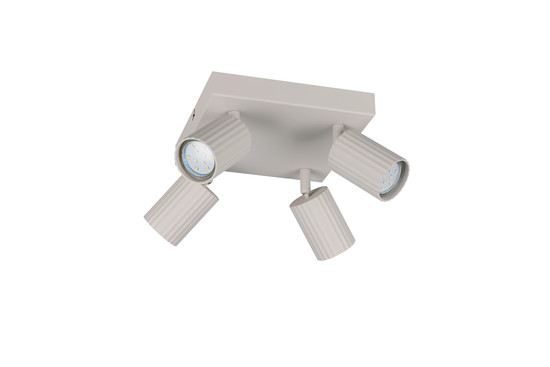 Trio 867730476 Soka GU10 Strahler 4-fach Warm Grey