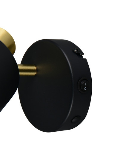 Trio 868870180 Eva E14 Strahler Schwarz-Gold