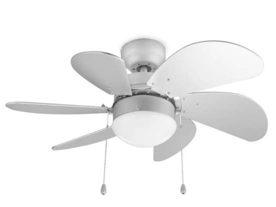 Tristar leiser Deckenventilator mit Beleuchtung E27 Ø76cm Metall VE-5810