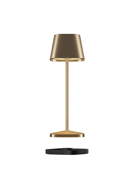Villeroy & Boch NEAPEL MICRO RC Akku-Tischlampe Gold Gebürstet 2,3W IP65 97267