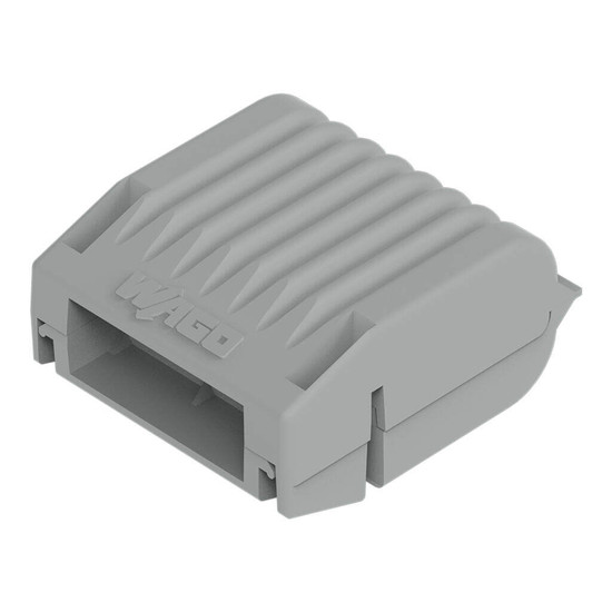 WAGO 207-1331 4x Gelbox Abzweig, für Serie 221 und 2273, 4mm², Größe 1, grau, IPX8 wasserdicht