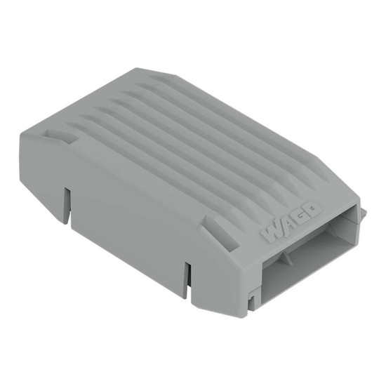 WAGO 207-1372 4x Gelbox Durchgang, für Serie 221, 4mm², Größe 1, grau, IPX8 wasserdicht