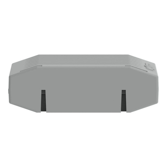 WAGO 207-1372 4x Gelbox Durchgang, für Serie 221, 4mm², Größe 1, grau, IPX8 wasserdicht