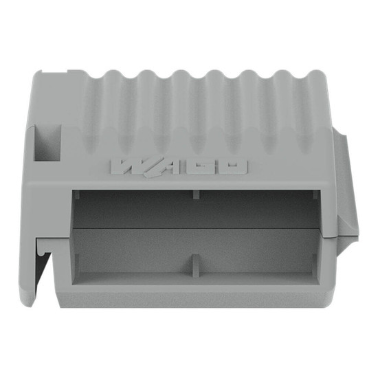 WAGO 207-1372 4x Gelbox Durchgang, für Serie 221, 4mm², Größe 1, grau, IPX8 wasserdicht