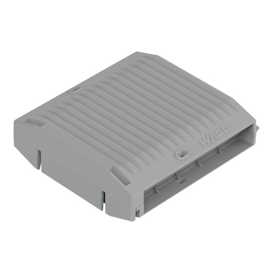 WAGO 207-1375 2x Gelbox Durchgang, für Serie 221, 4mm², Größe 3, grau, IPX8 wasserdicht
