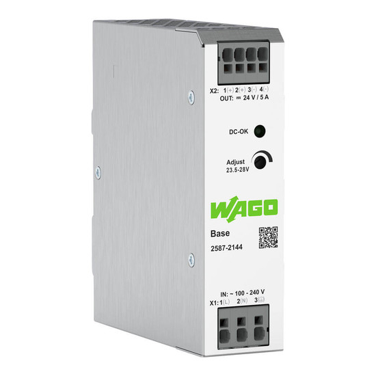 WAGO 2587-2144 Stromversorgung Base, 1-phasig, DC 24V, 5A, 120W