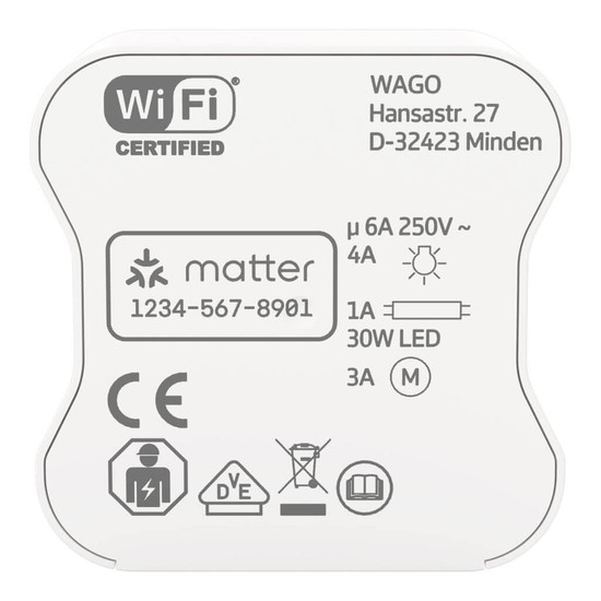 WAGO 2757-1109 Home Relay Smart-Home Schaltaktor, 2DI/2DO, 6A, WLAN