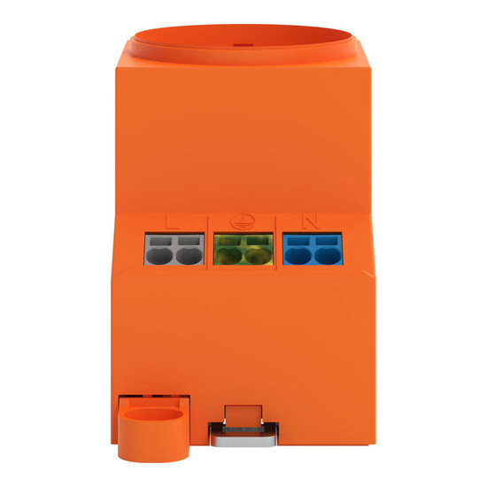 WAGO 709-584 Schaltschrank-Steckdose Typ F, LED-Statusanzeige, Push-in CAGE CLAMP, orange