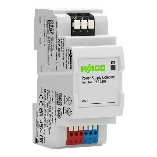 WAGO 787-2857 Stromversorgung Compact, 1-phasig, DC 18V, 1,25A, 22W, DC-OK LED, für DALI