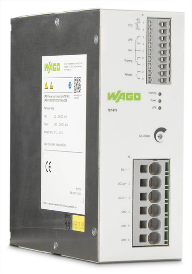 WAGO 787-915 USV-Lade- und Kontrolleinheit, DC 24V, 40A