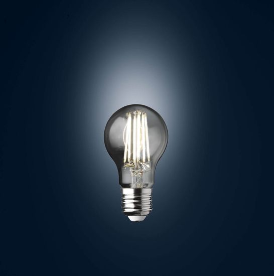 WOFI LED Filament A60 E27 Lampe dimmbar 8W 1055Lm 2700K Warmweiss Klar