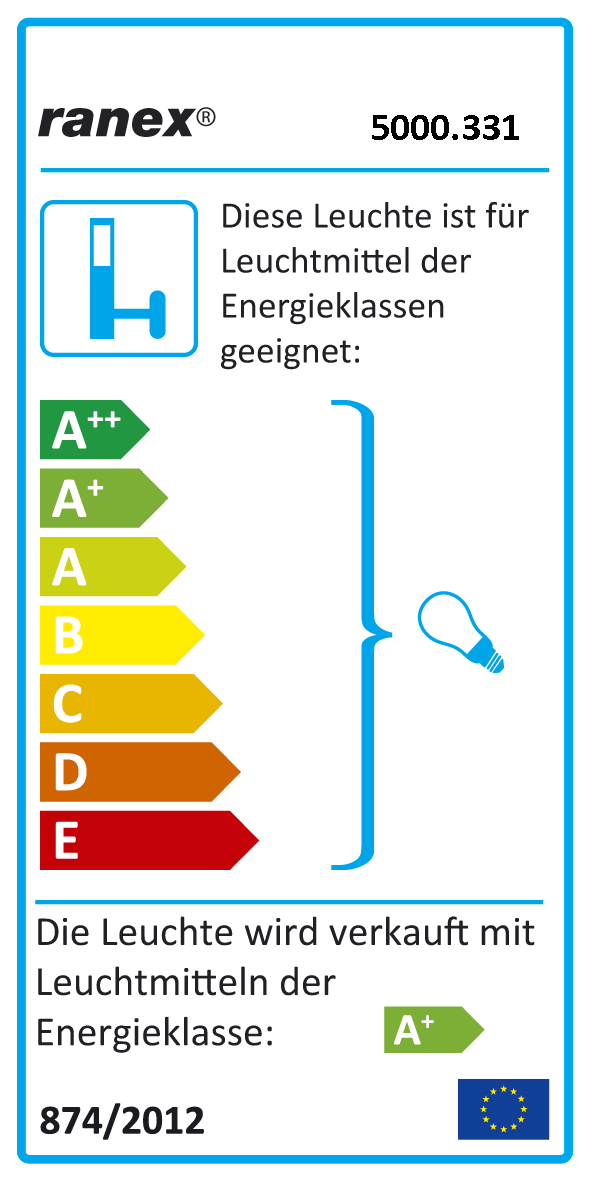 Ranex 5000 331 Bastia Led Aussenleuchte Up Down Alu Anthrazit Gu10 Ip44