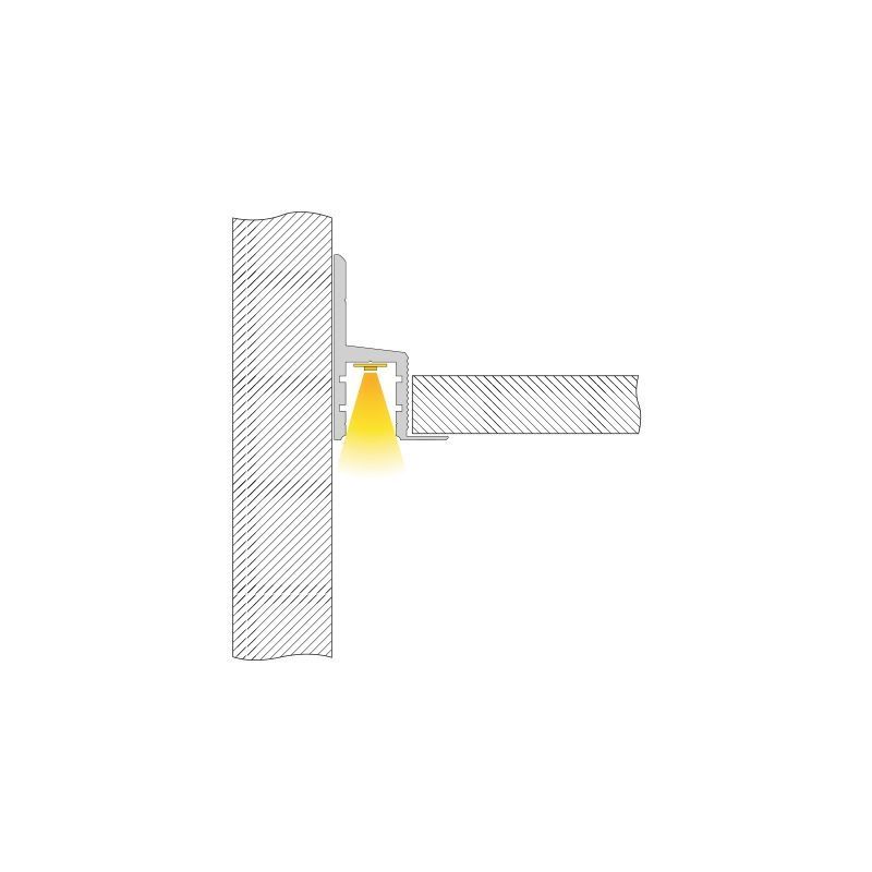 Deko-Light Trockenbau-Profil, Deckenvoute EL-03-10 für 12mm LED Stripes