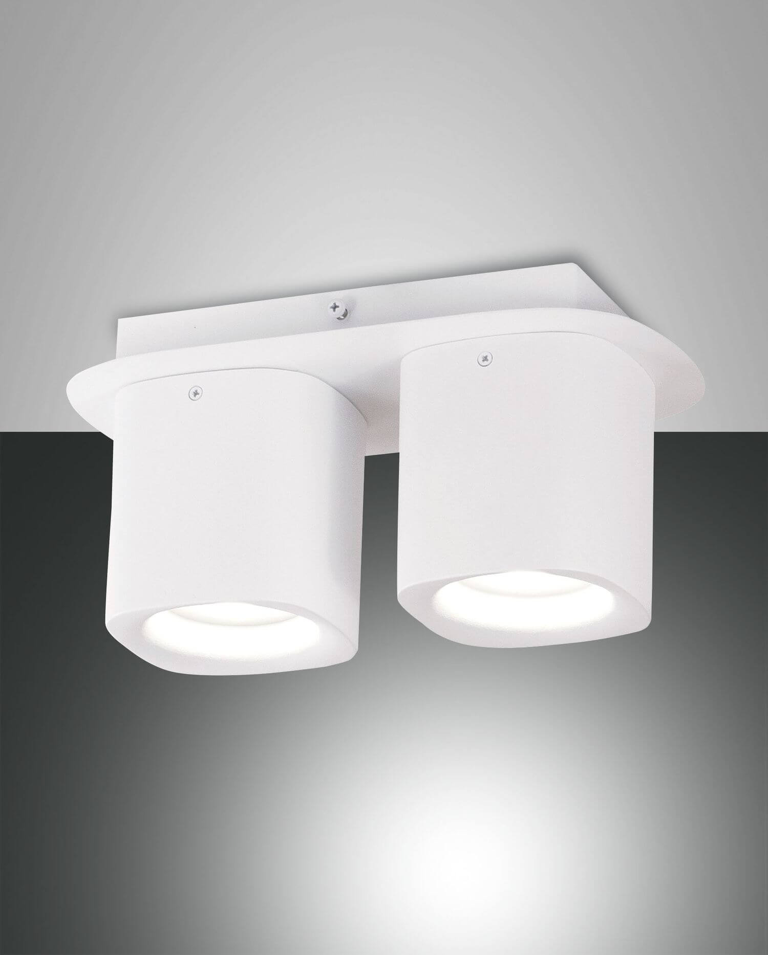 FABAS LUCE 3555-81-102 Spot Da Incasso Smooth – Struttura In Pressofusione Di Alluminio, Bianco – Dimensioni 95x90 Mm, Peso 0,35 Kg