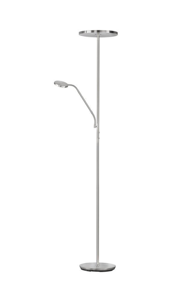 FHL Fabi 840030, 4052231400308, LED Stehleuchte 32W flexibler LED-Lesearm  dimmbar satiniert