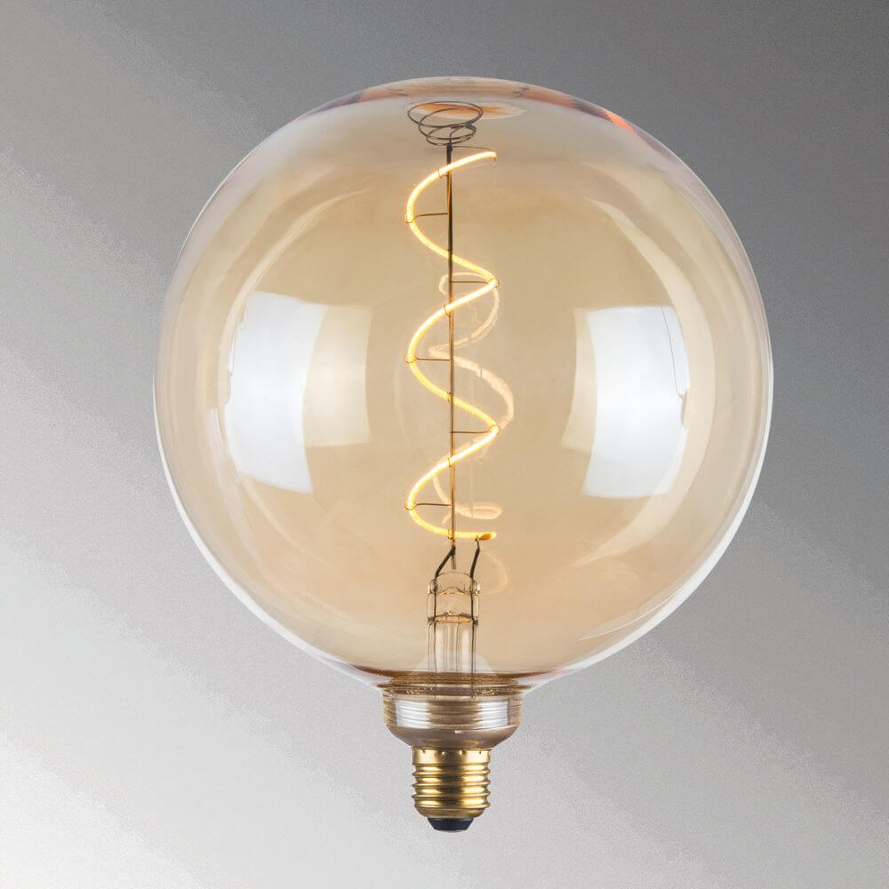 4W LED Lampe, 890004, 4052231900044, Vintage E27 Cozy LED FHL Globo-Birne Filament