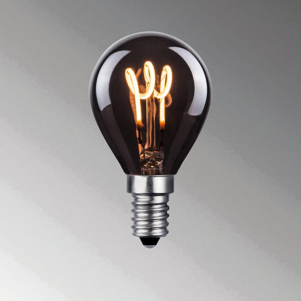FHL Elegance Filament Lampe LED 2W 890007, E14 4052231900075, LED Tropfen Industrial-Design