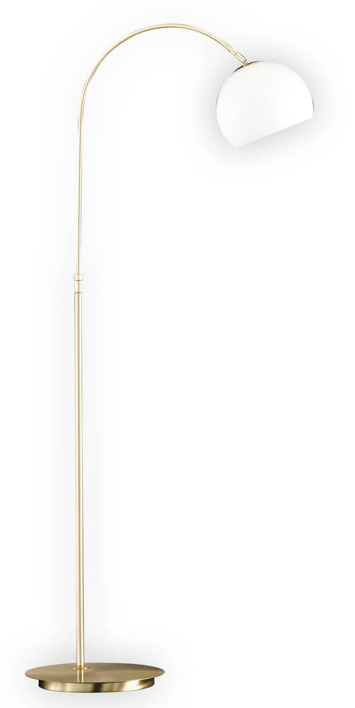Bow matt Bogenlampe Fischer opal Stehleuchte, 4001133491815 E27 Honsel & 49181-FH, Glas