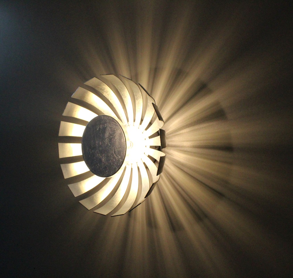 Wand-/Deckenleuchte Design LUCE LED Flare 3000 K Silber 24W