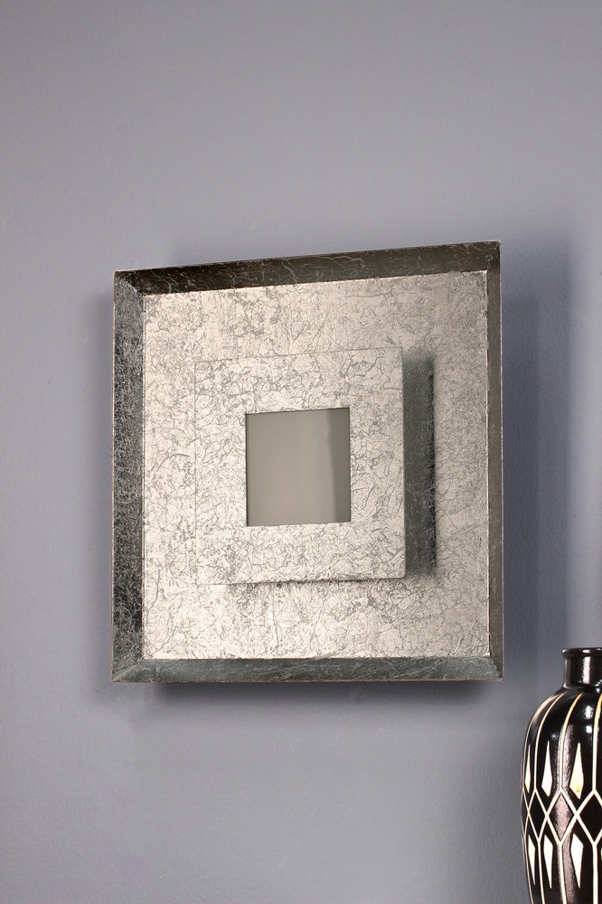 LUCE Design Window LED Wandleuchte 3000 K dimmbar 18W Silber