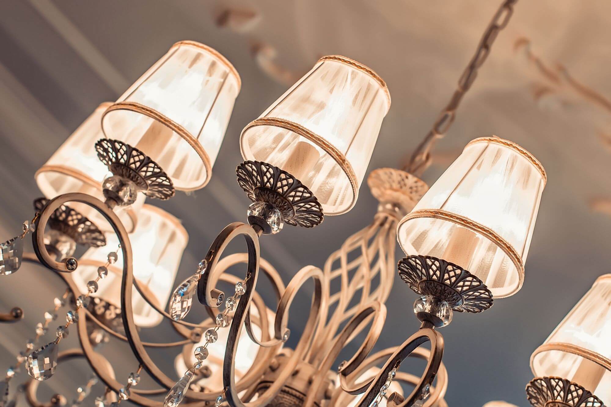 Maytoni Grace Tafellamp – E14, 40W, Crèmegoud Of Brons – Kristal En Organza – Voor Landelijk Of Klassiek Interieur