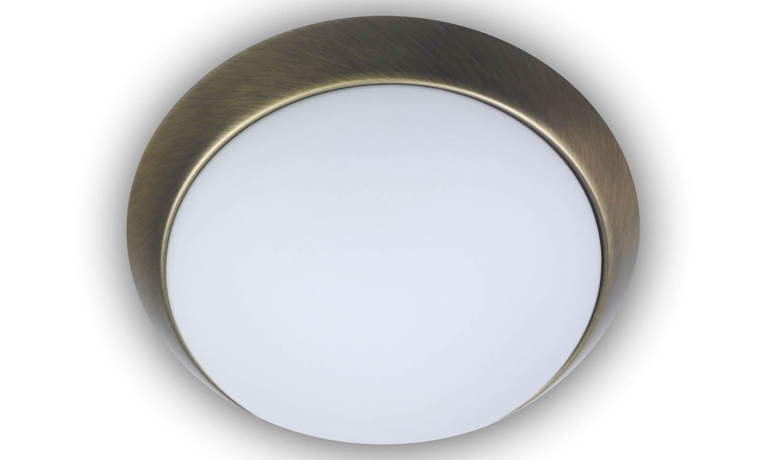 Niermann 3x E27 Deckenleuchte Opal matt Glas, Altmessing, 45cm, HF Sensor,  57212