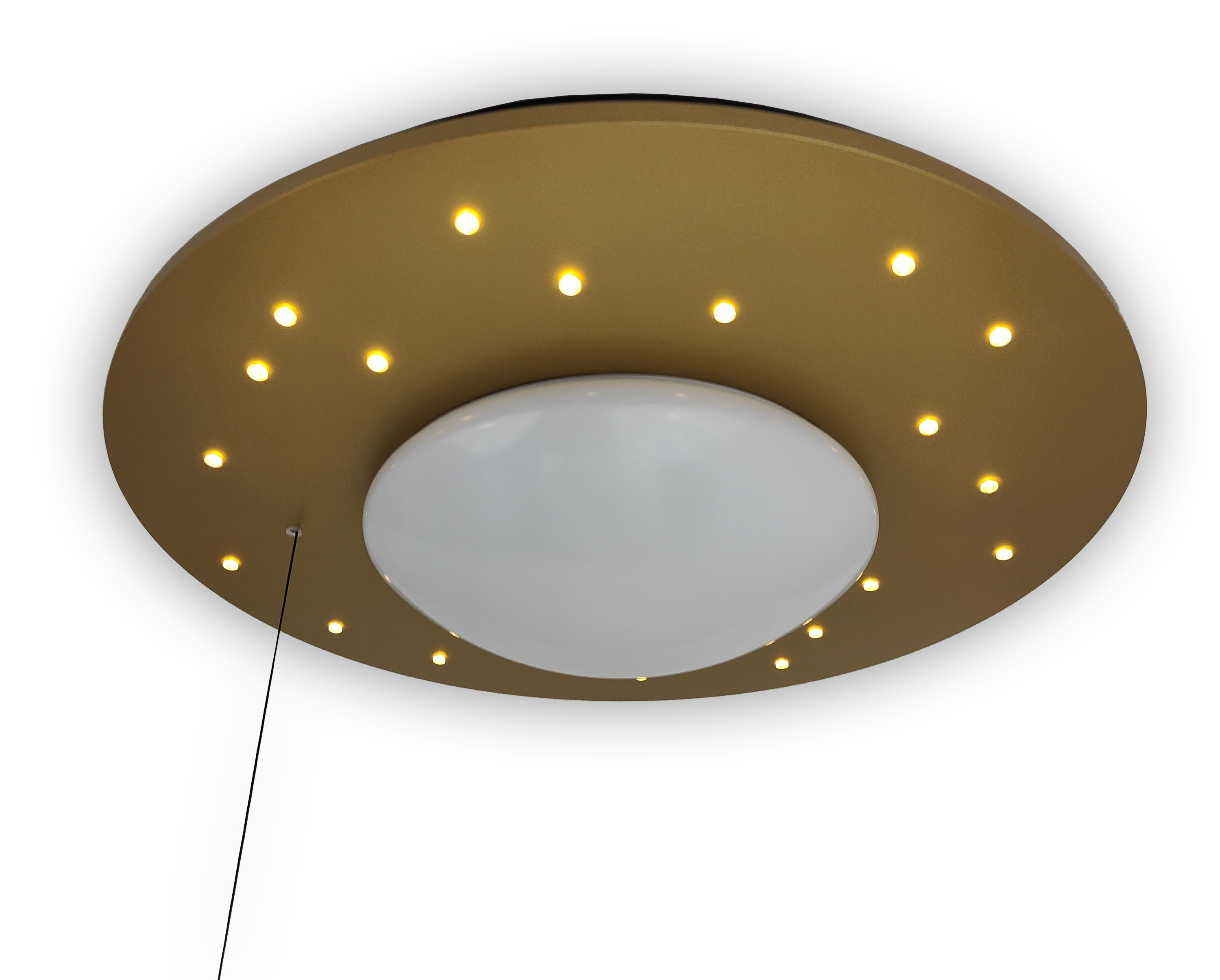 in E27 LED Niermann Gold Germany Deckenleuchte Made Starlight