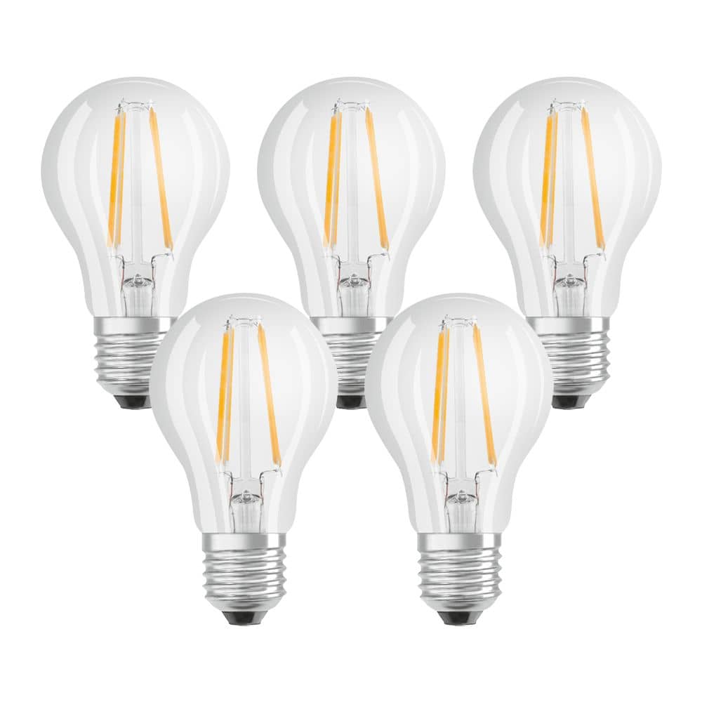 Osram E27 LED Lampe Base Filament A40 7W 806Lm warmweiss Doppelpack 
