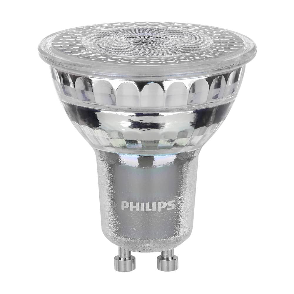 50 Watt PHILIPS GU10 LED Lampe 5 Watt dimmbar Spot Glaskörper wie Halogen 35