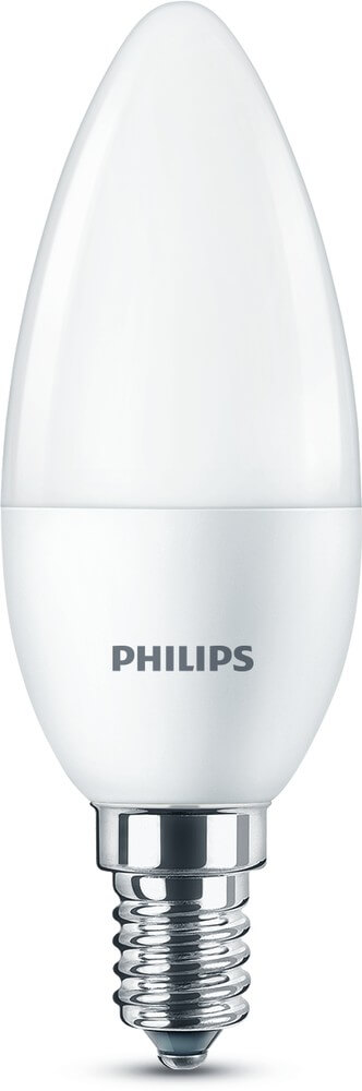 3er-Set Philips LED Kerze E14 5,5W warmweiss 2700K 470Lm wie 40W 