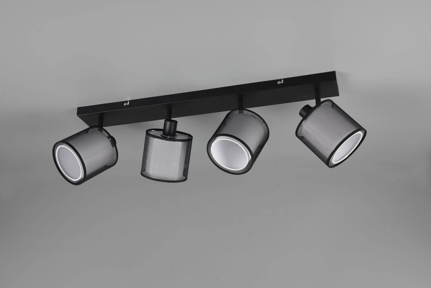 Trio 811400432 Burton E14 Strahler 4-fach Schwarz Matt 