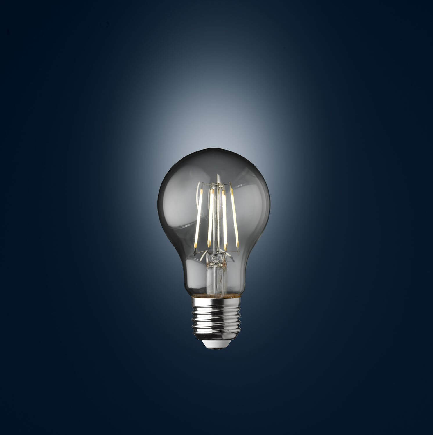 LED 4 Watt E27 Glas Energie Spar Leuchtmittel Filament DIMMBAR 350 Lumen WOFI 