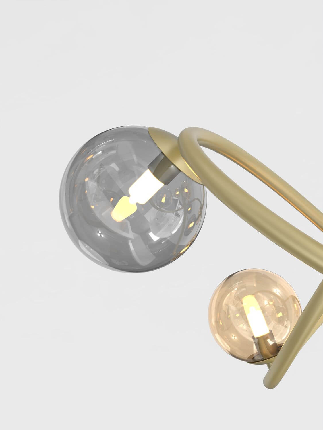 Wofi Nancy LED G9 Pendelleuchte Goldfarben 7014-804, 24W Warmweiss